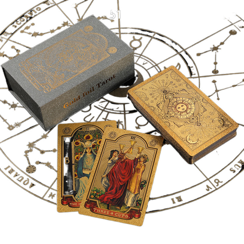 金箔塔罗牌彩印